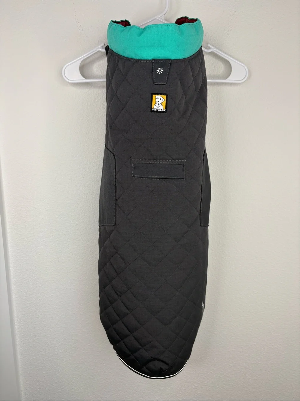 Ruffwear Quinzee Insulated Vest Charcoal Grey Size Large